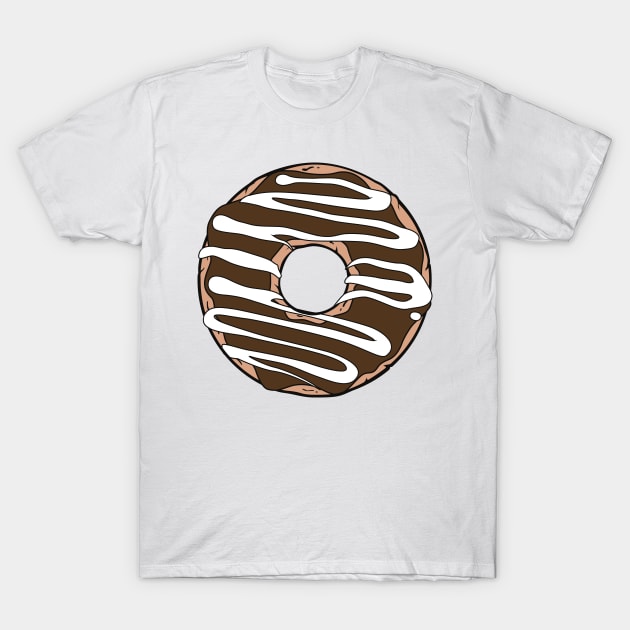 Chocolate Donut, Doughnut, Icing, Frosting, Glaze T-Shirt by Jelena Dunčević